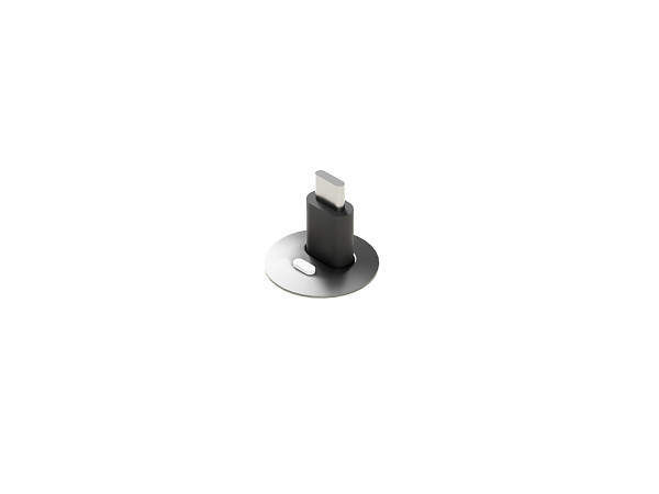 Socket, pull out, LED button, aluminium