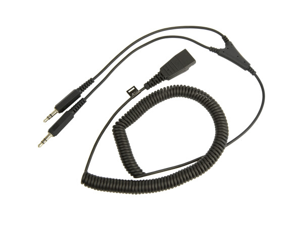 Jabra QD Cord to 2x3,5mm pin plug
