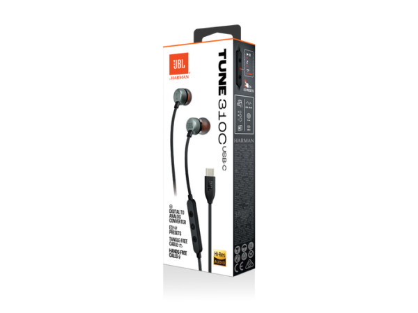 JBL Tune 310C,  In-Ear Wired, Black