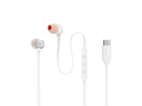 JBL Tune 310C,  In-Ear Wired, White