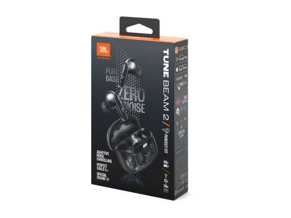 JBL Tune Beam 2 Ghost Edition, Black